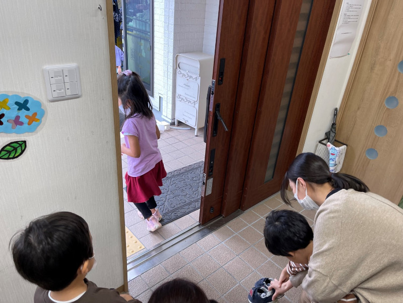 避難訓練の様子