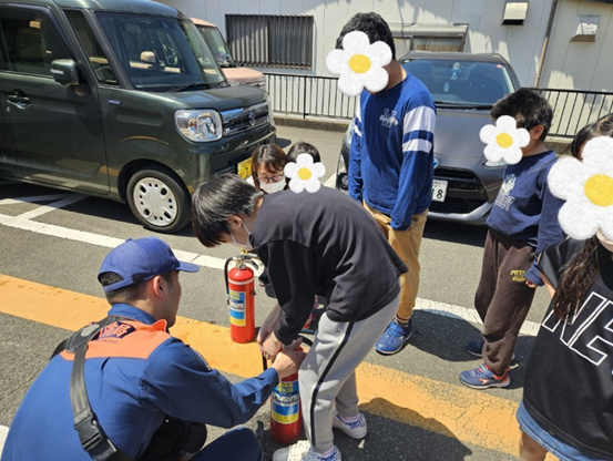 避難訓練の様子