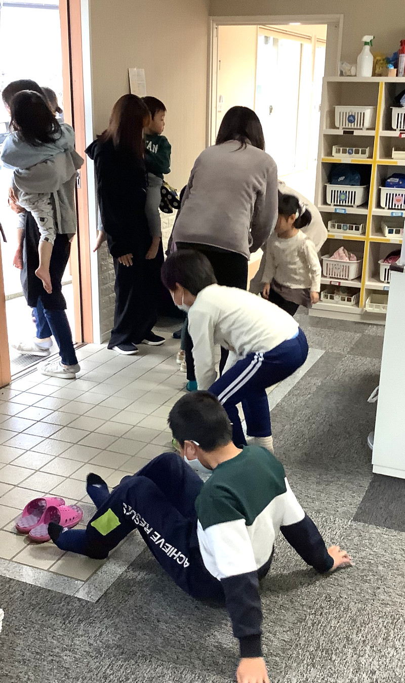 避難訓練の様子