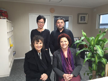 通訳の小池さん・高橋理事長・パンテ先生・リゼッロ先生