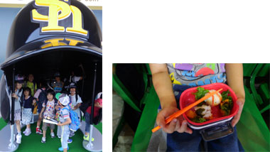 福岡ドームにて野球観戦