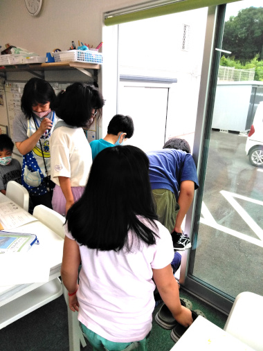 避難訓練の様子