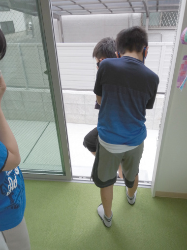 避難訓練の様子