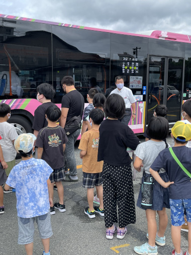 連節バス乗車体験の様子