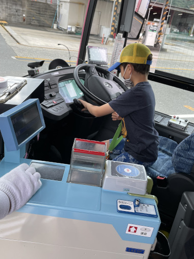 連節バス乗車体験の様子